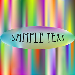 Image showing rainbow text