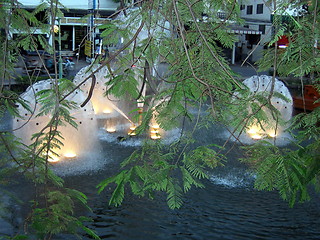 Image showing Tree fountains. Chiang Mai. Thailand