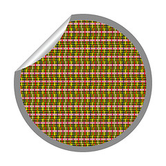 Image showing alternative stripes sticker isolated on white