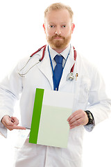 Image showing Male Doctor with Information