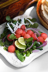 Image showing Colorful Watermelon Salad