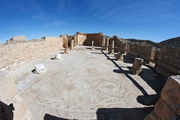 Image showing Colonnade of the ruins of ancient temple