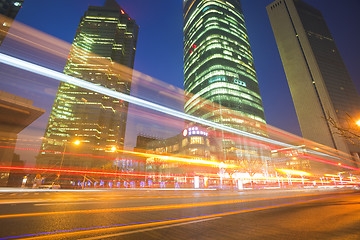 Image showing light trails