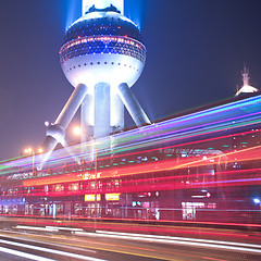 Image showing light trails