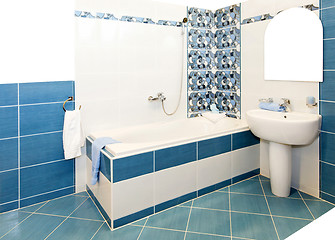 Image showing Bathroom blue