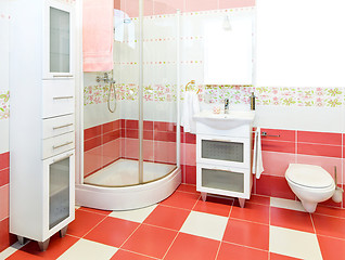 Image showing Pink bathroom