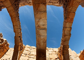 Image showing Roof of ruined ancient building