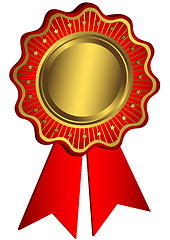 Image showing Golden And Red Award