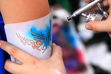 Image showing air brush tatoo