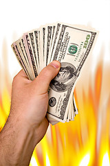 Image showing Fiery Money