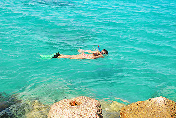 Image showing snorkelling