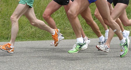 Image showing running feet