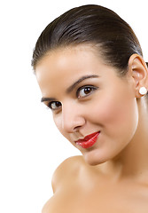 Image showing Beautiful young woman face