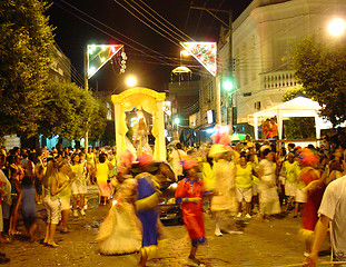 Image showing carnival in a small city in RIo de Janeiro