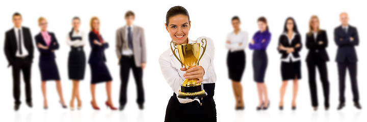 Image showing winning businessteam