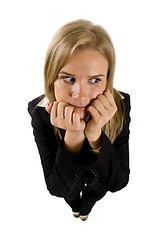 Image showing businesswoman being worried
