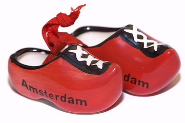 Image showing red holland shoes