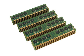 Image showing 4 column of computer memory modules 2
