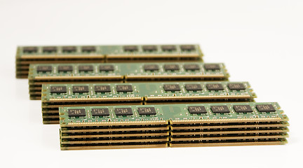 Image showing 4 column of computer memory modules