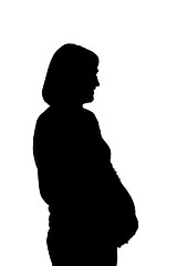 Image showing Pregnant Lady In The Shadow