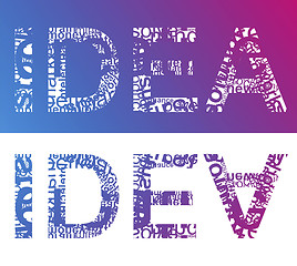 Image showing IDEA typographic