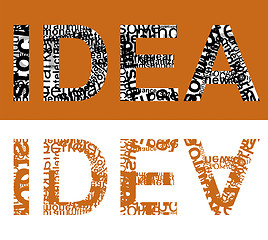 Image showing IDEA typographic