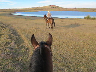 Image showing Horseback riding