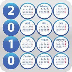 Image showing Rounded calendar