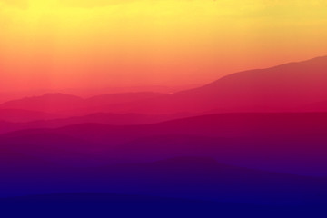 Image showing MOUNTAIN SUNDOWN