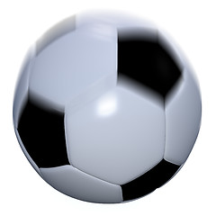 Image showing soccer ball at speed