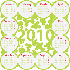 Image showing Green calendar