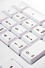 Image showing White keyboard