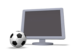 Image showing soccer in tv