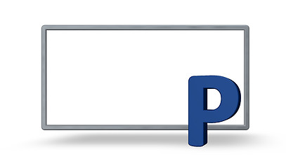 Image showing letter p