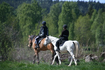 Image showing Horse riding