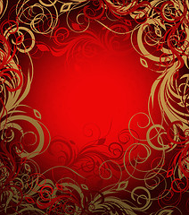 Image showing Vector floral background