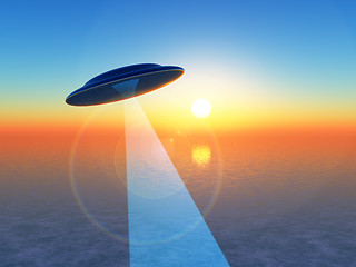 Image showing Sunrise UFO