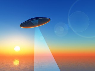 Image showing Sunrise UFO
