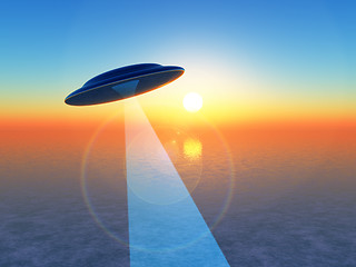 Image showing Sunrise UFO