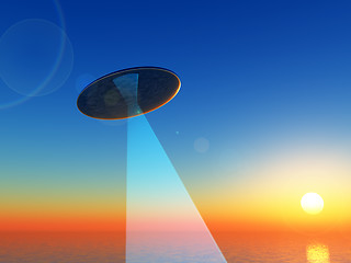 Image showing UFO in sky