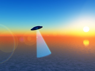 Image showing Sunrise UFO