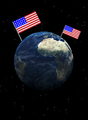 Image showing America rules the world