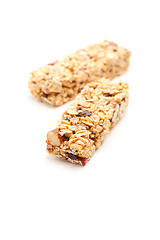 Image showing Two Granola Bars Isolated on White