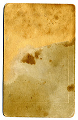 Image showing Back of antique photo.