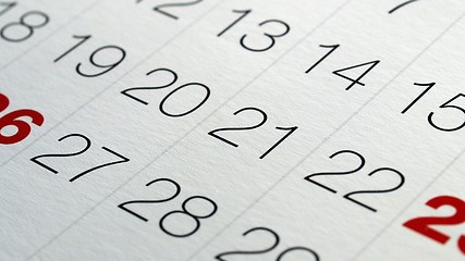 Image showing Calendar