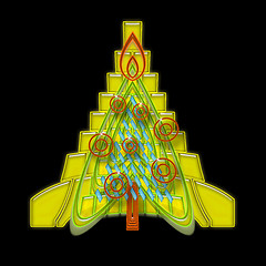 Image showing Abstract Xmas Tree
