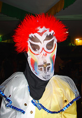 Image showing Pierrot in carnival in Brazil