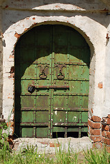 Image showing Ancient Church Locked Gate