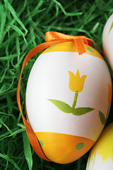 Image showing Painted easter eggs 