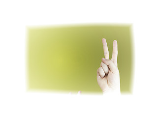 Image showing Hand sign.